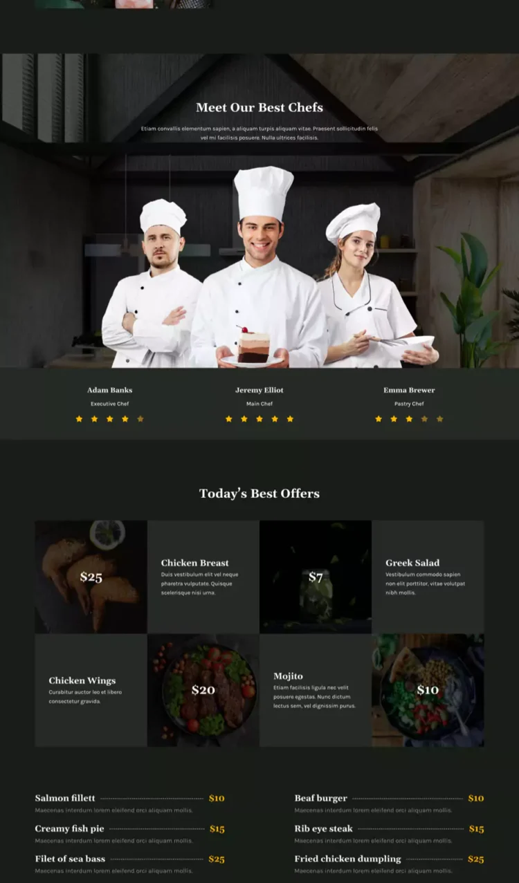 食品餐饮服务模板