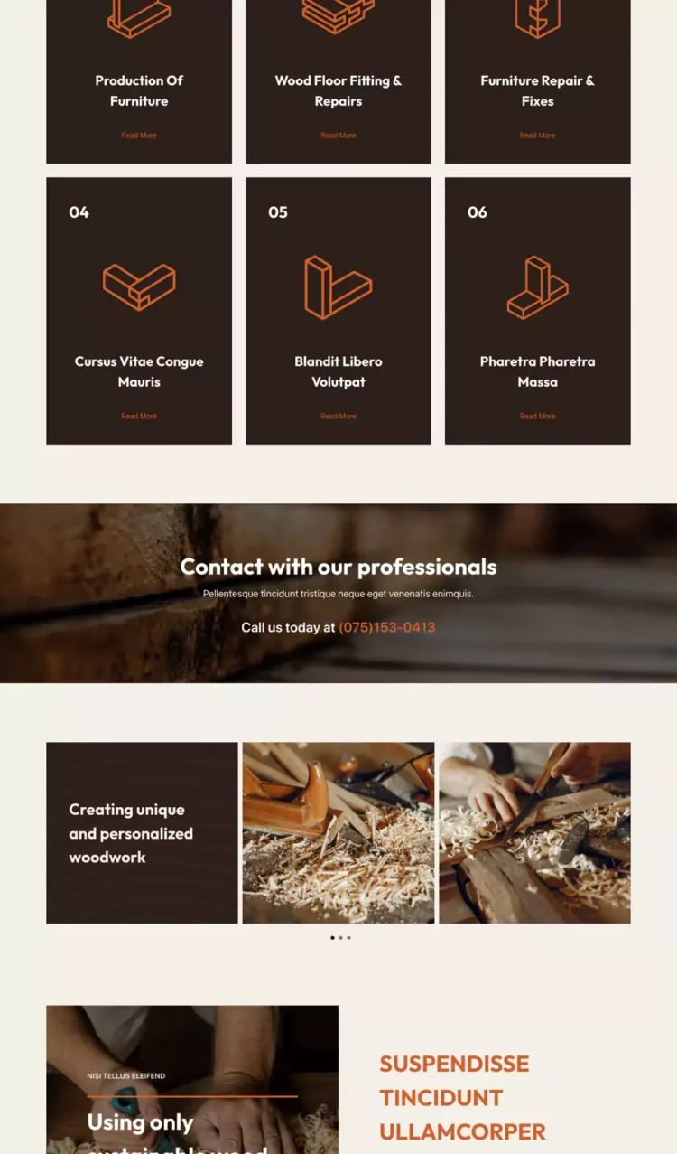 木工与家具制作模板