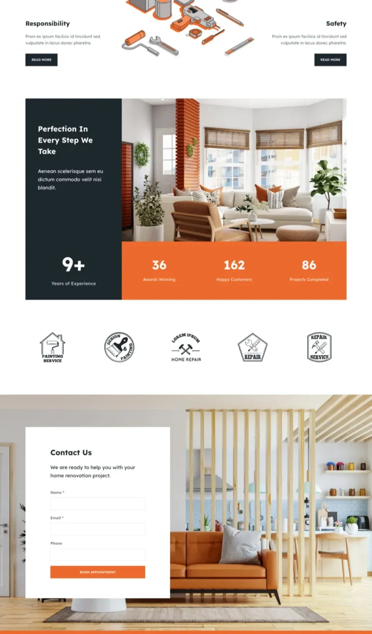 装修与建筑服务模板