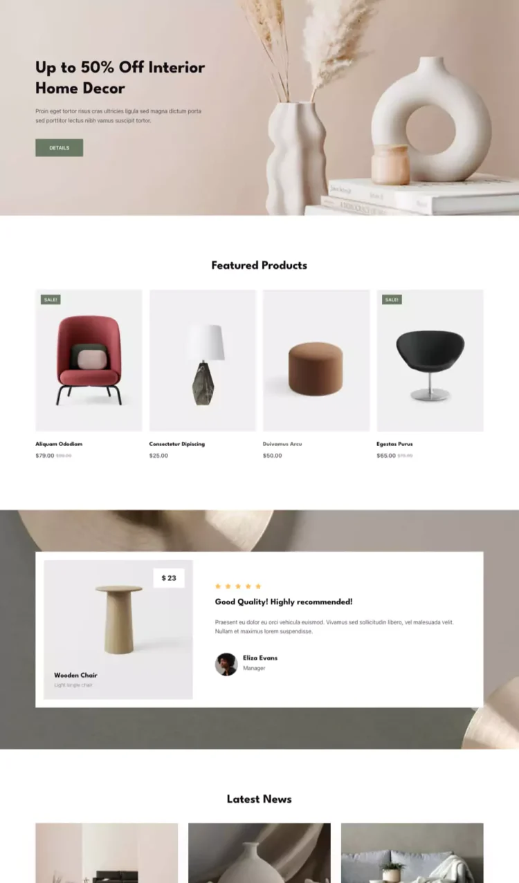 高端家具与家居模板