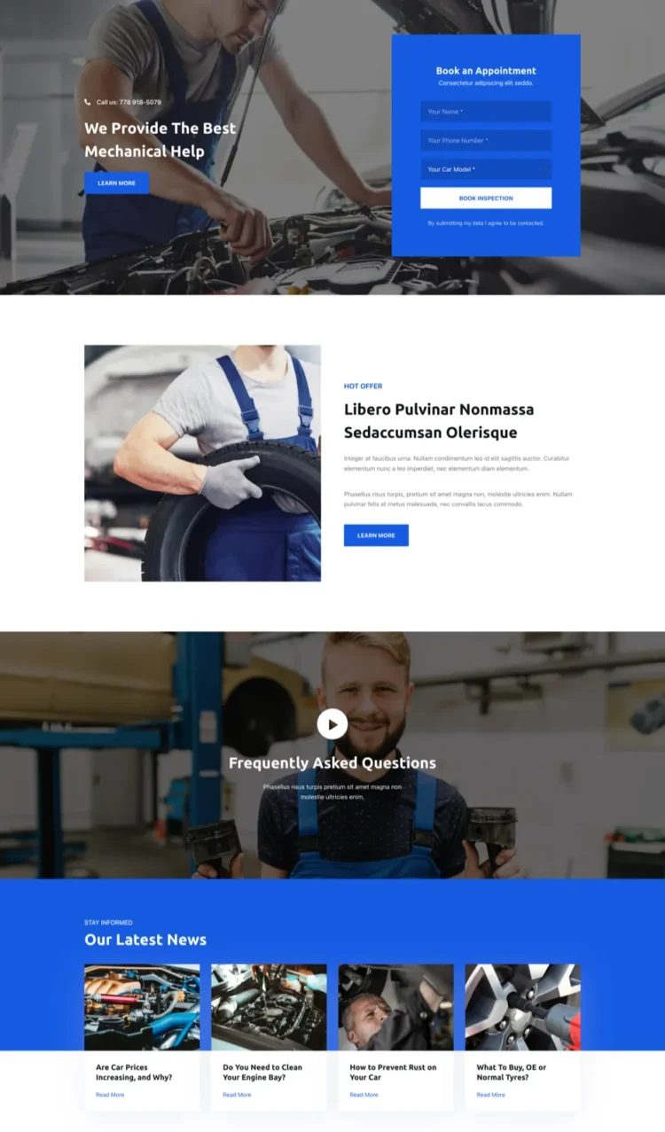 汽车零部件模板