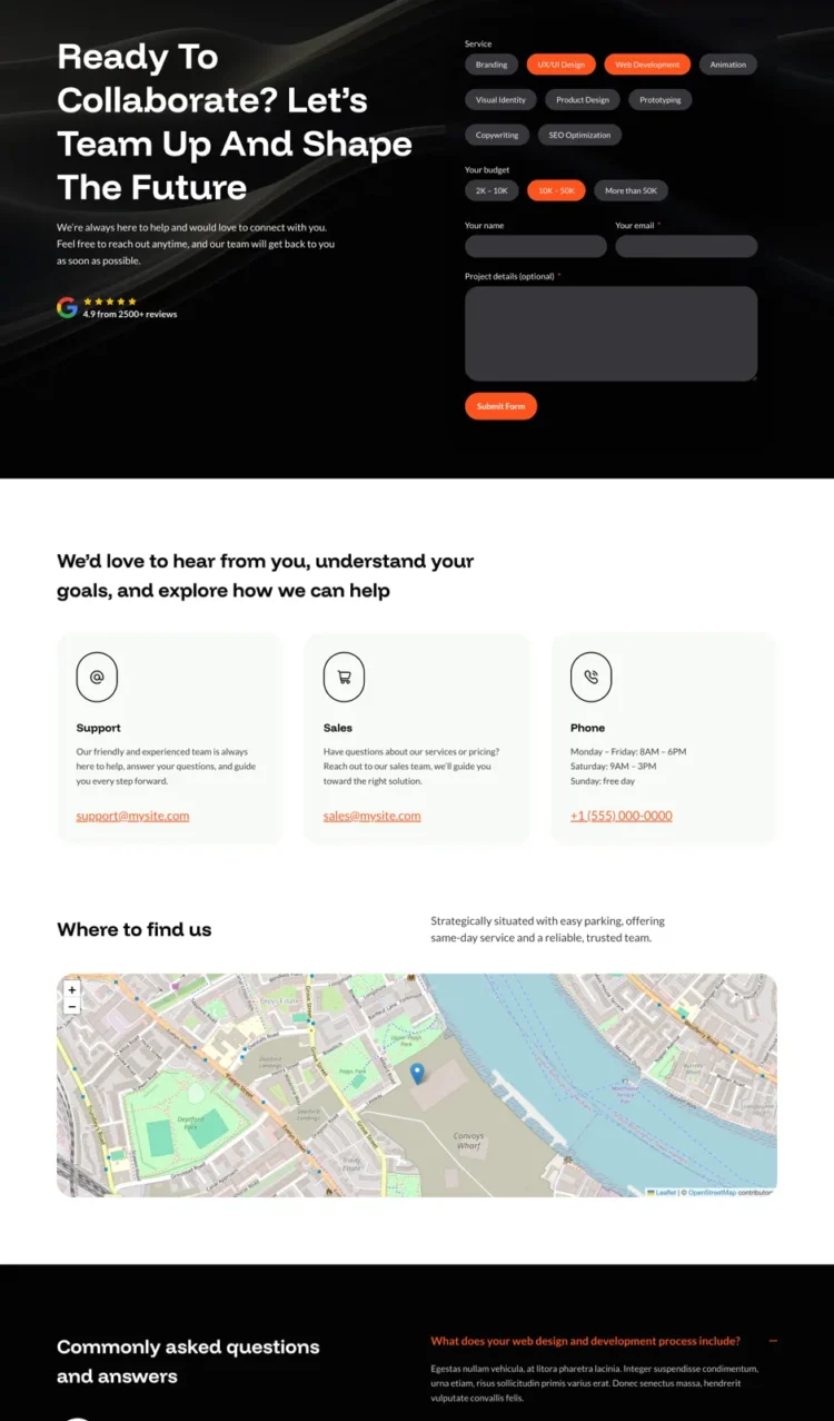 WEB开发行业模板