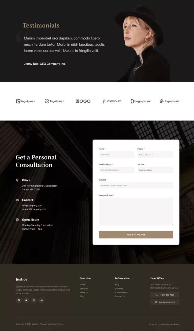 法律咨询服务模板