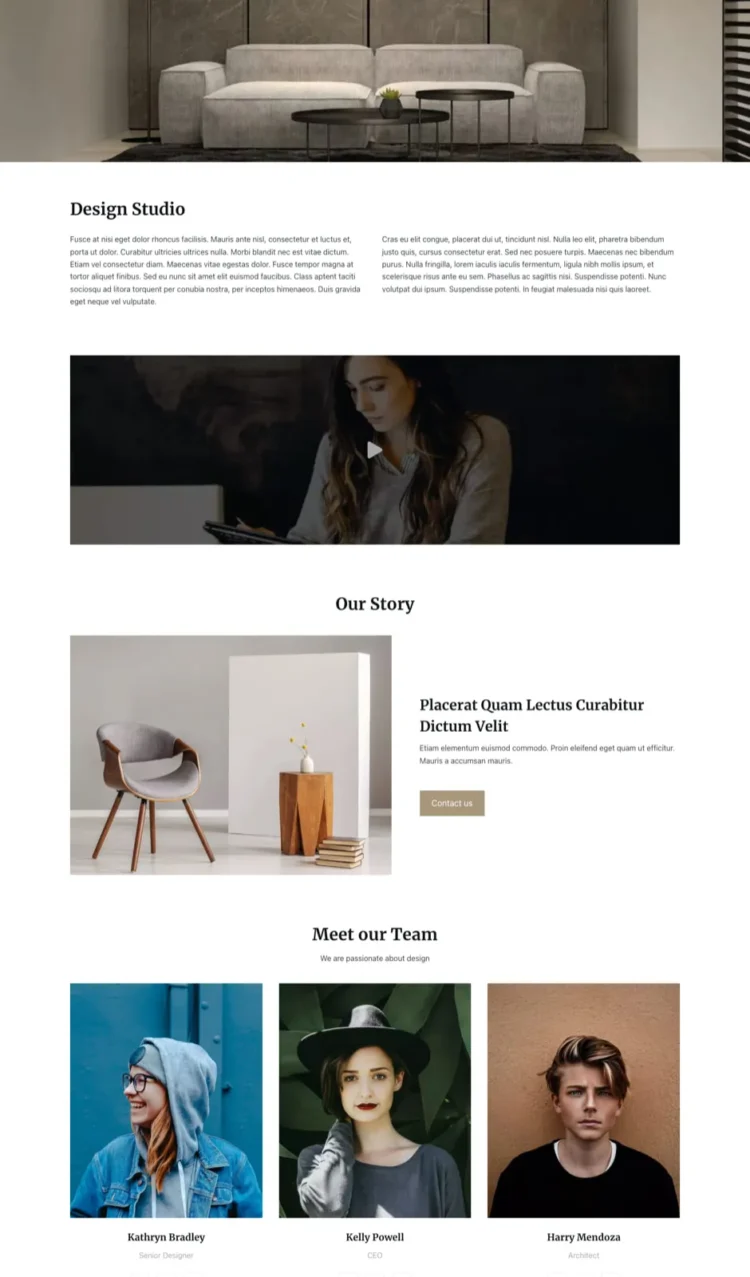 高端家居与装饰品零售模板