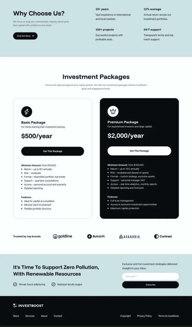 投资与金融模板