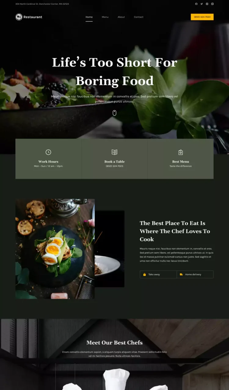 食品餐饮服务模板