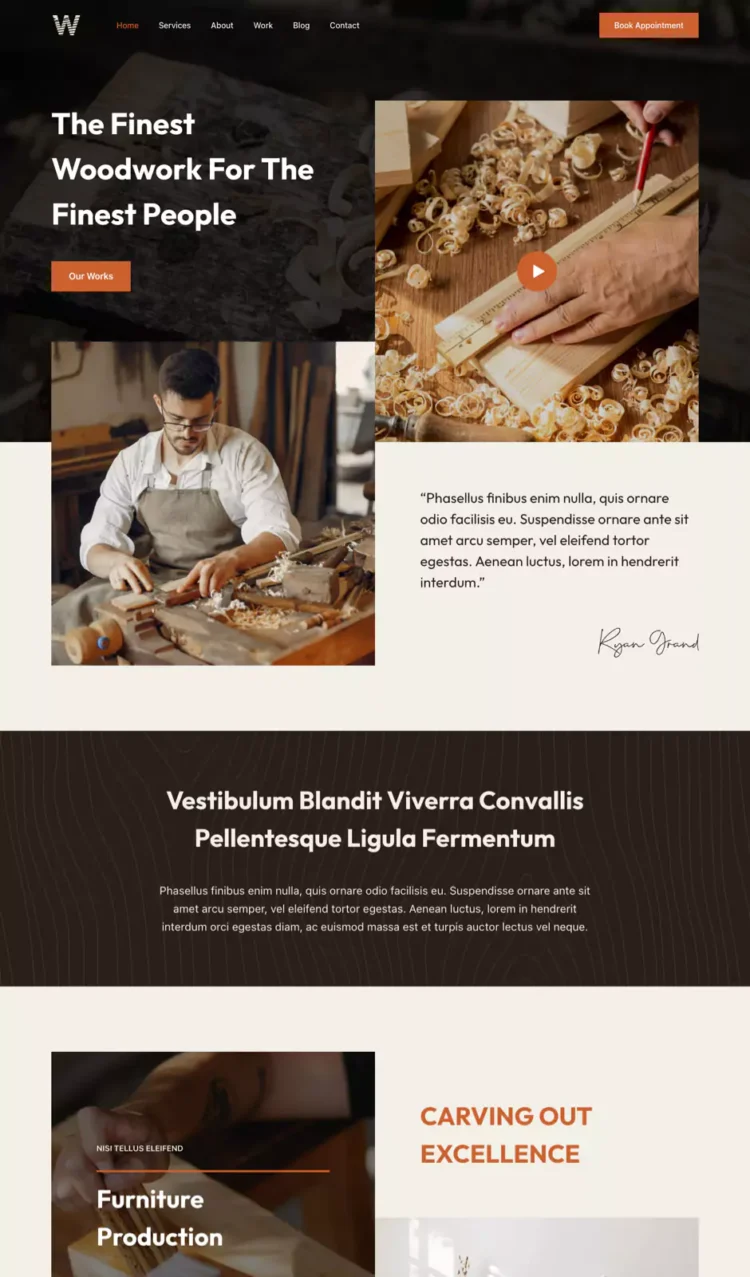 木工与家具制作模板