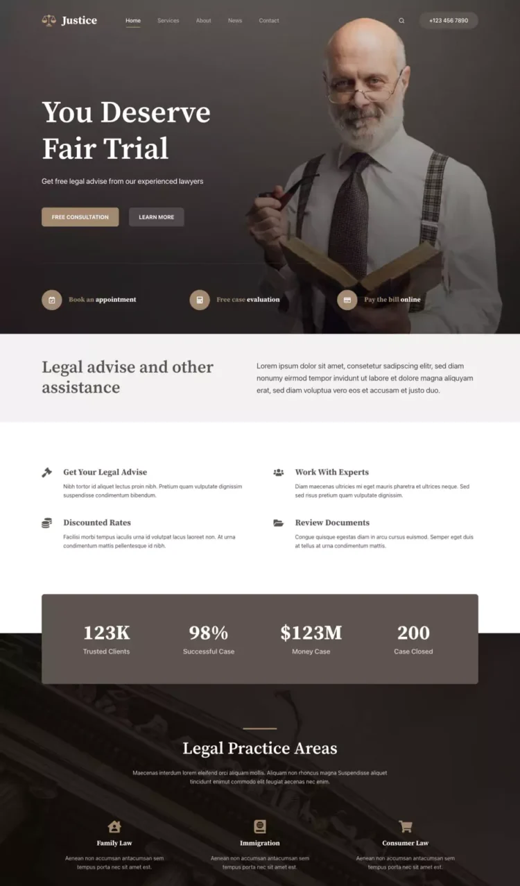 法律咨询服务模板