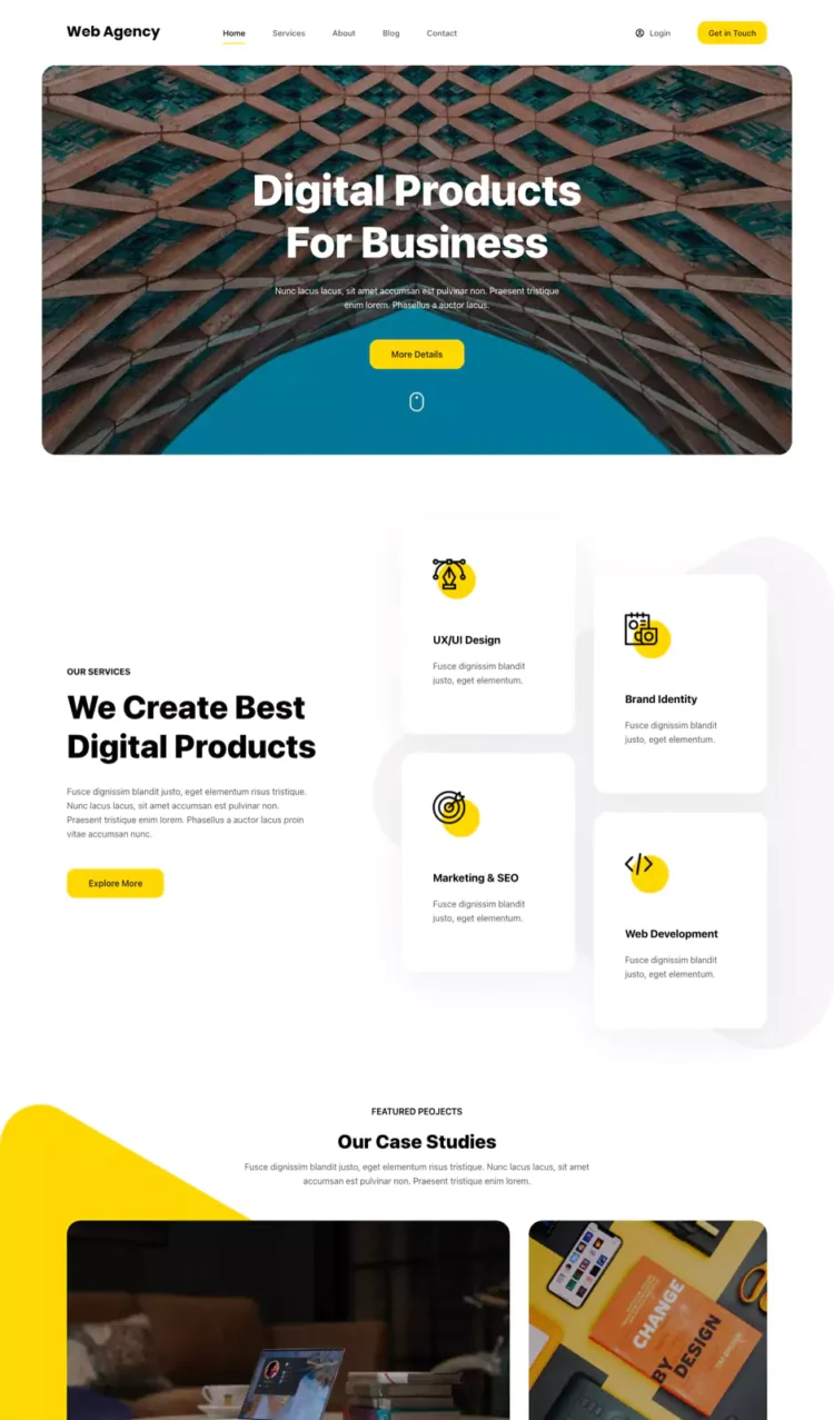 网站设计与开发模板