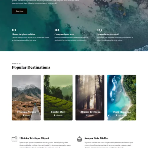 旅行规划与服务模板