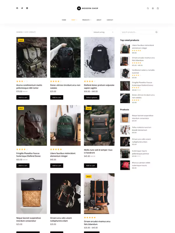 时尚与服饰零售模板