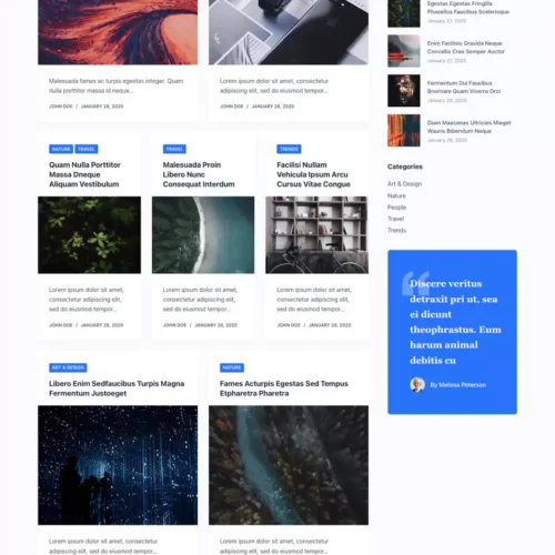 新闻与评论专栏模板