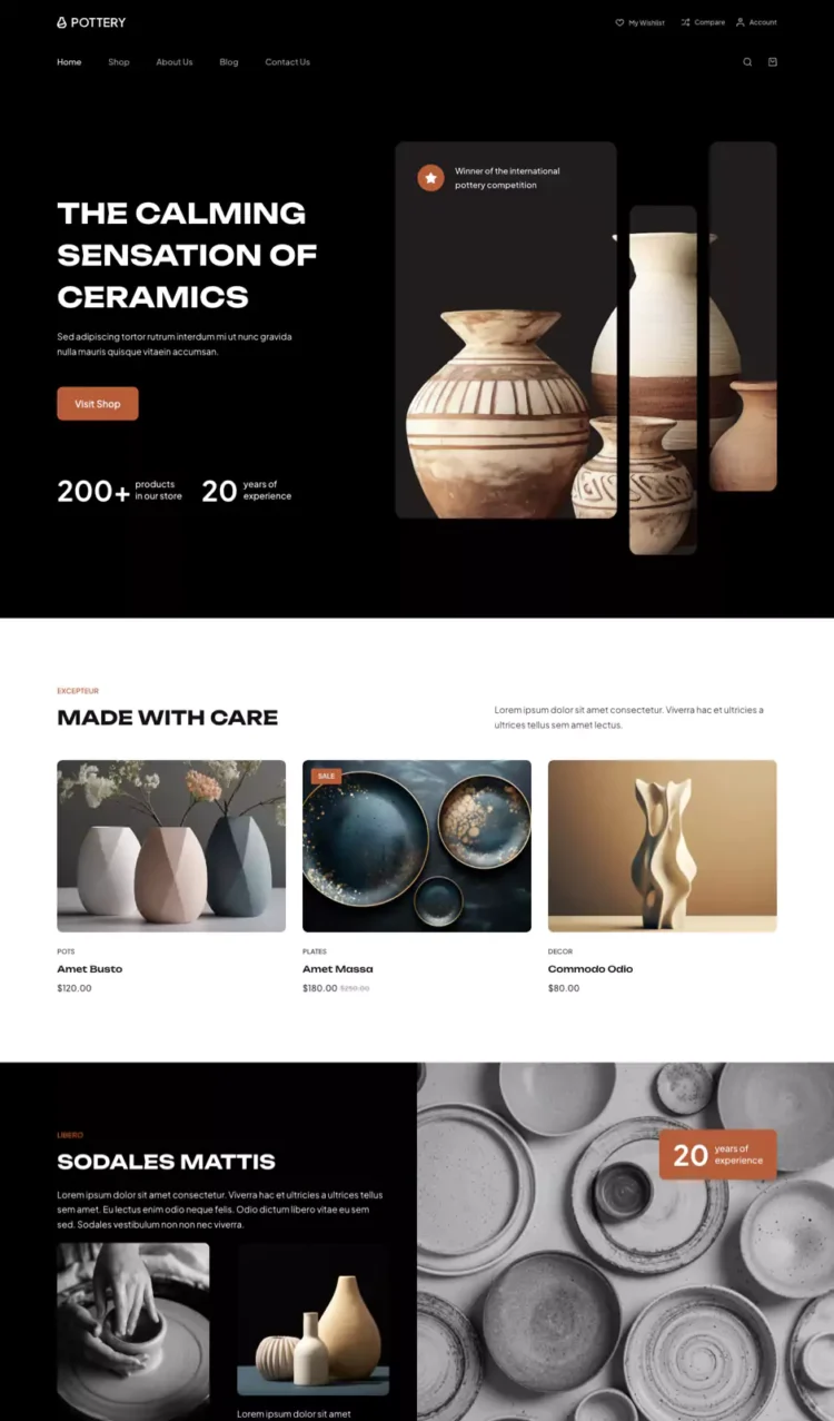 手工艺品与陶艺模板